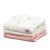 Set 3 Copertine Neonato in Mussola di Bamboo 70x70 cm - Rosa