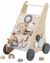 CARRELLO PRIMI PASSI NATURA IN LEGNO - CON BLOCCHI - TRYCO BABY